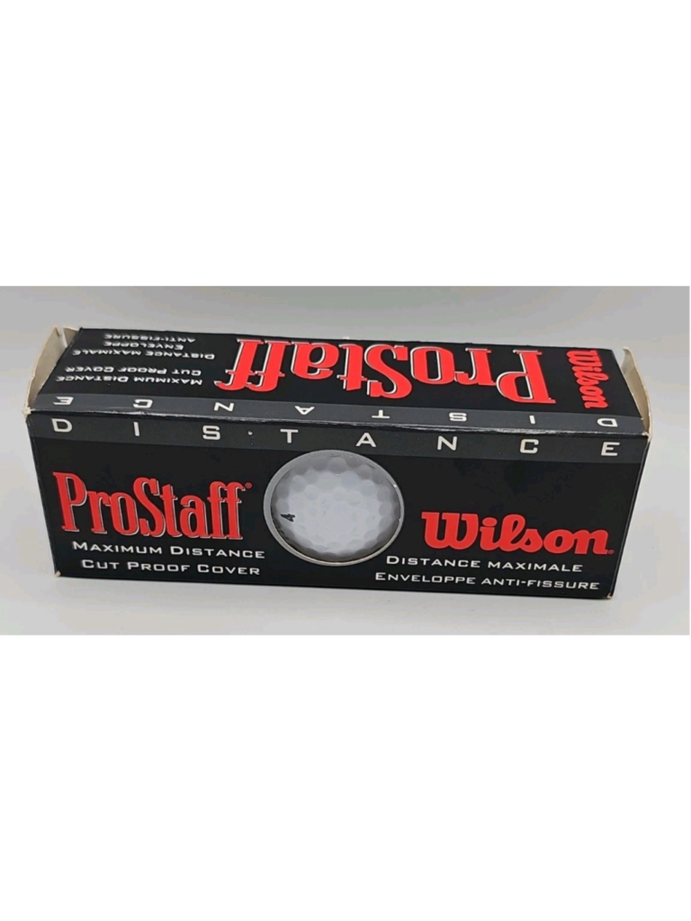 Wilson ProStaff Maximum Distance Golf 3 Balls Made In USA New Old Stock Brooks
